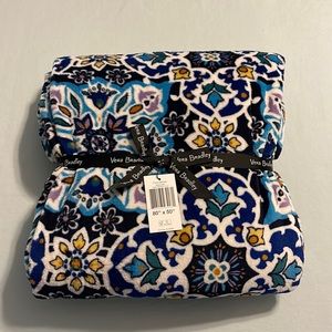 NWT VERA BRADLEY Throw Blanket Lisbon Medallion Cool